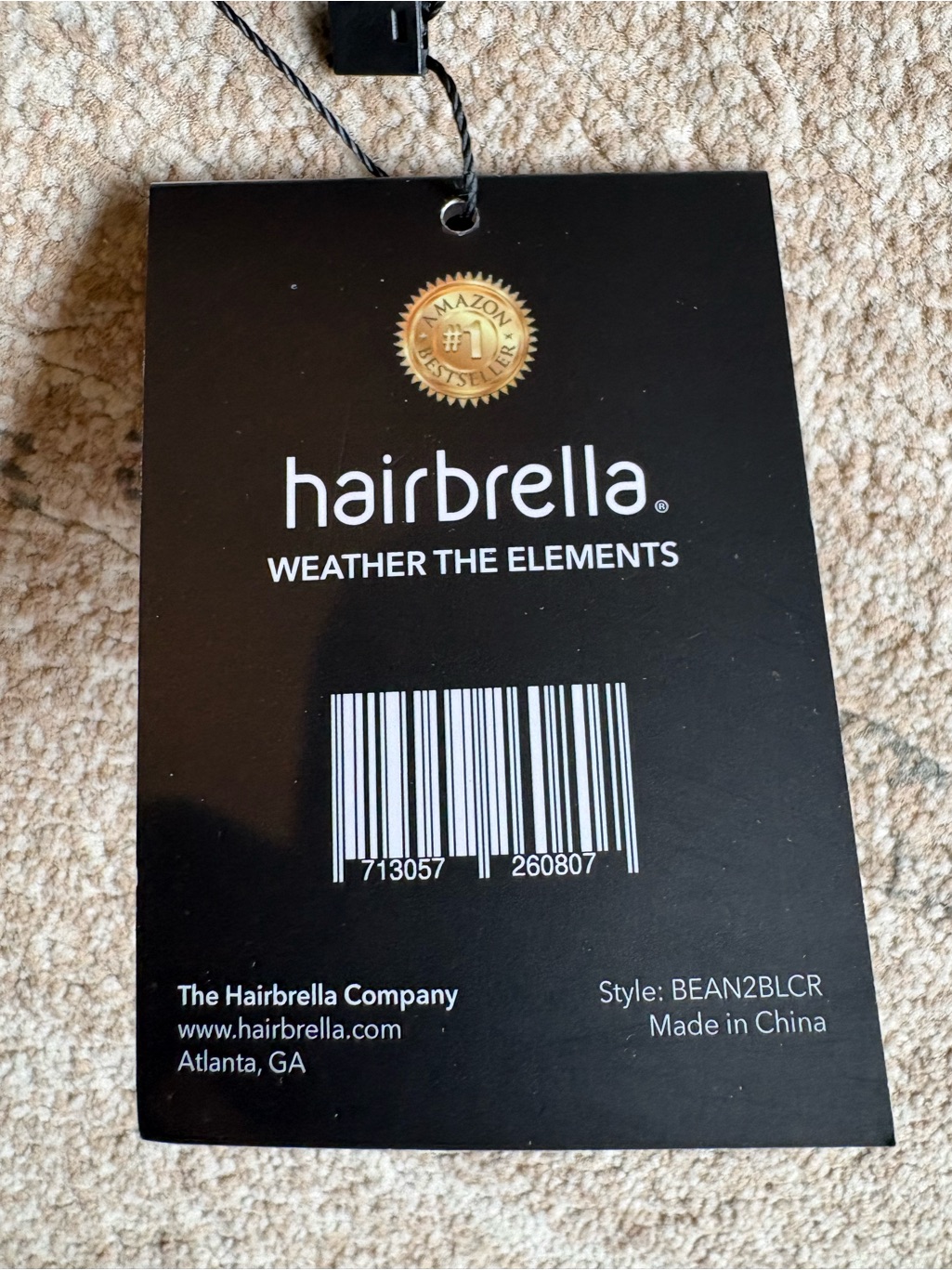 Hairbrella Black Unisex Cuffed Beanie With A Satin Lining Nwt — image 5 of 8